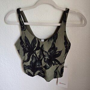 Lululemon Align Tank Green Palm Tree Pattern Size 6 **NWT**